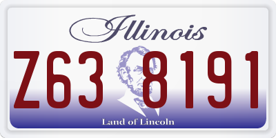 IL license plate Z638191