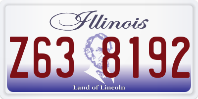 IL license plate Z638192