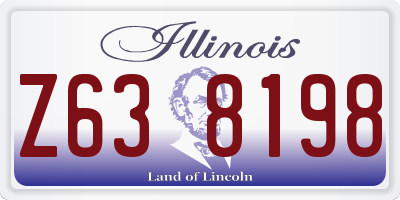 IL license plate Z638198