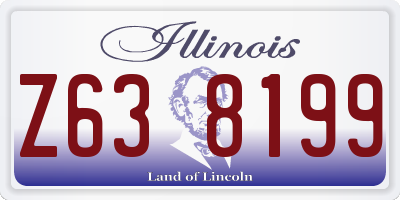 IL license plate Z638199