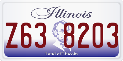 IL license plate Z638203