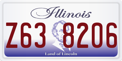 IL license plate Z638206