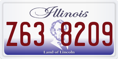 IL license plate Z638209