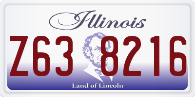 IL license plate Z638216