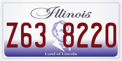 IL license plate Z638220