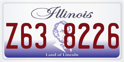 IL license plate Z638226