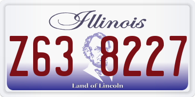 IL license plate Z638227