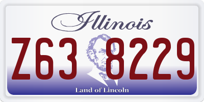 IL license plate Z638229