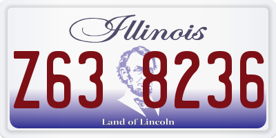 IL license plate Z638236