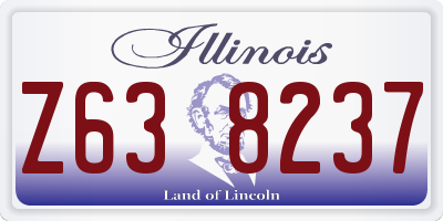 IL license plate Z638237