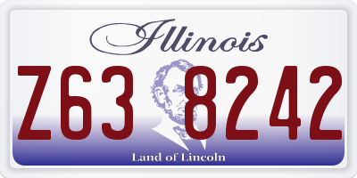IL license plate Z638242