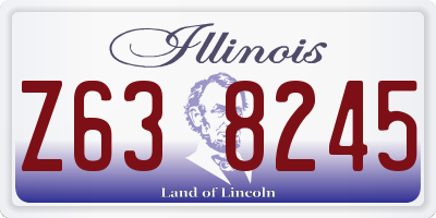 IL license plate Z638245