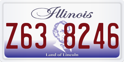 IL license plate Z638246