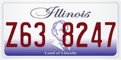 IL license plate Z638247