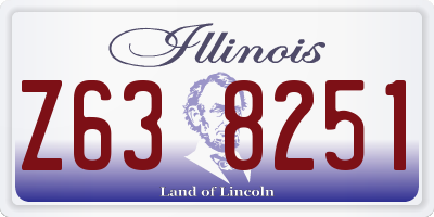 IL license plate Z638251