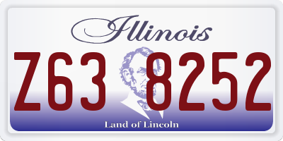 IL license plate Z638252