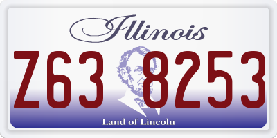 IL license plate Z638253