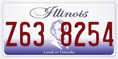 IL license plate Z638254