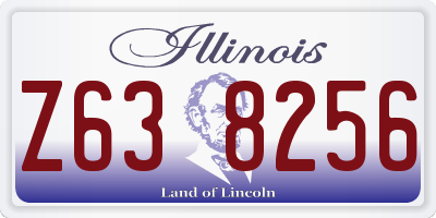 IL license plate Z638256
