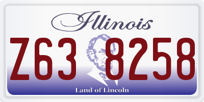 IL license plate Z638258