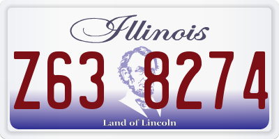 IL license plate Z638274