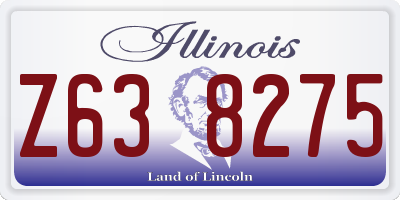 IL license plate Z638275