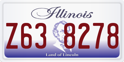 IL license plate Z638278
