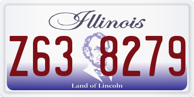 IL license plate Z638279