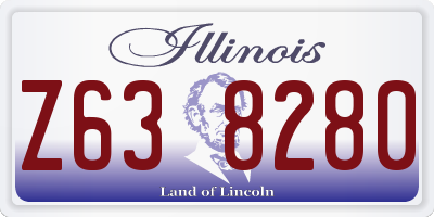 IL license plate Z638280