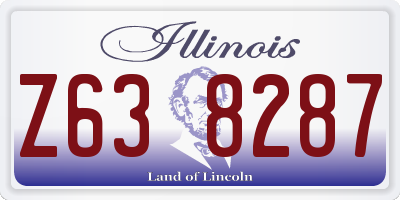 IL license plate Z638287
