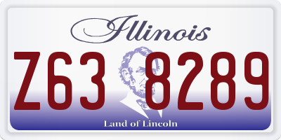 IL license plate Z638289