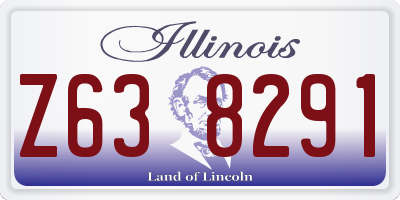 IL license plate Z638291