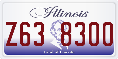 IL license plate Z638300