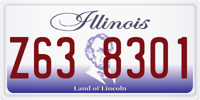 IL license plate Z638301