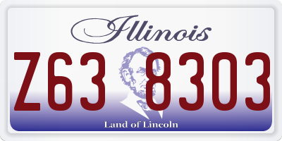IL license plate Z638303