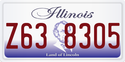 IL license plate Z638305