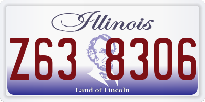 IL license plate Z638306