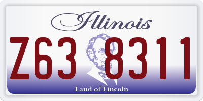 IL license plate Z638311