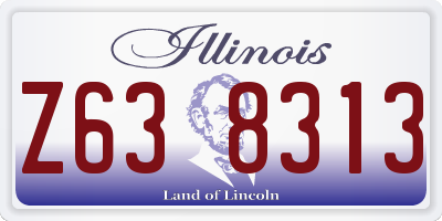IL license plate Z638313
