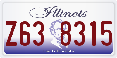 IL license plate Z638315