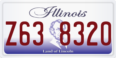 IL license plate Z638320