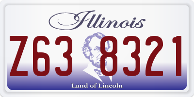 IL license plate Z638321
