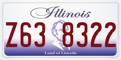 IL license plate Z638322