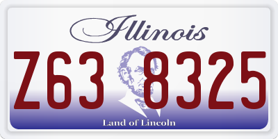 IL license plate Z638325