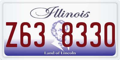 IL license plate Z638330