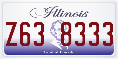 IL license plate Z638333
