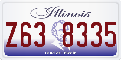 IL license plate Z638335