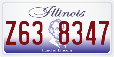 IL license plate Z638347