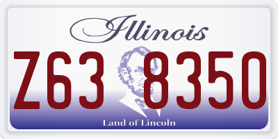 IL license plate Z638350
