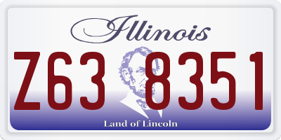 IL license plate Z638351